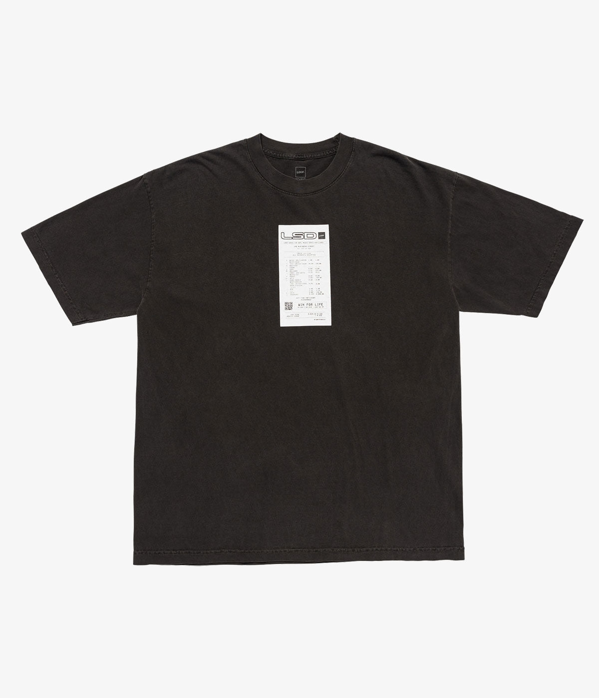 LQQK Studio/LSD TEE (WASH BLACK)