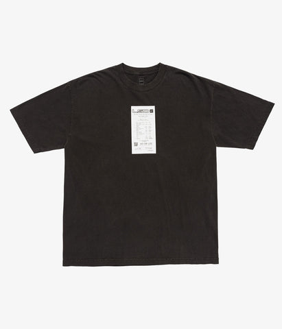 LQQK Studio/LSD TEE (WASH BLACK)