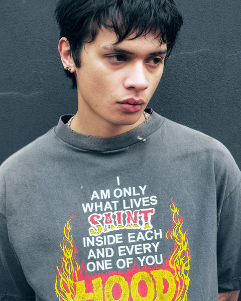SAINT MICHAEL/STHD . SS TEE  HOOD