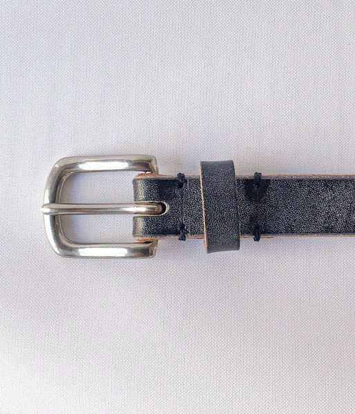 INTERIM/20mm OAK BARK LEATHER BELT (BLACK)