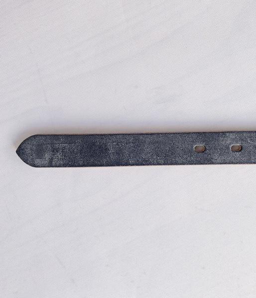 INTERIM/25mm OAK BARK LEATHER BELT (BLACK)