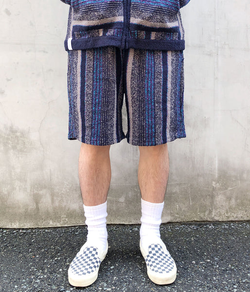 DESCENDANT/SPICOLI STRIPE SHORTS (NAVY)