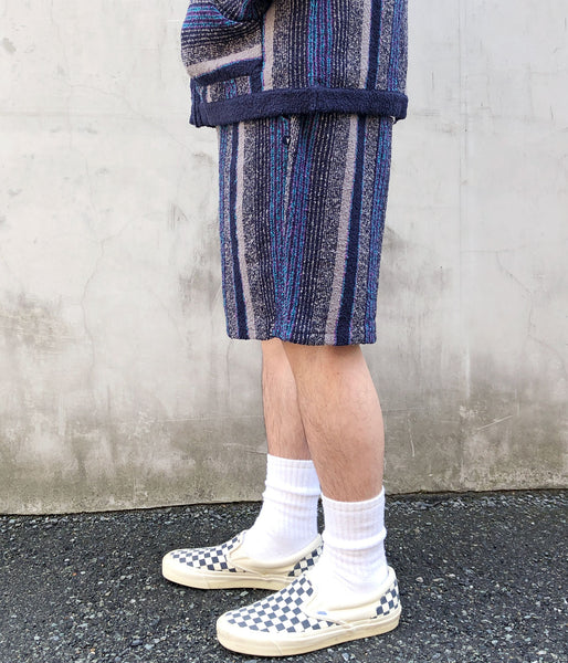 DESCENDANT/SPICOLI STRIPE SHORTS (NAVY)
