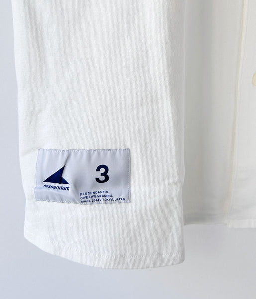 DESCENDANT/BLEEK BASEBALL JERSEY (WHITE)