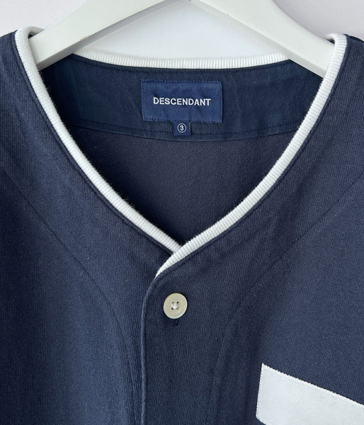 DESCENDANT/BLEEK BASEBALL JERSEY (NAVY)