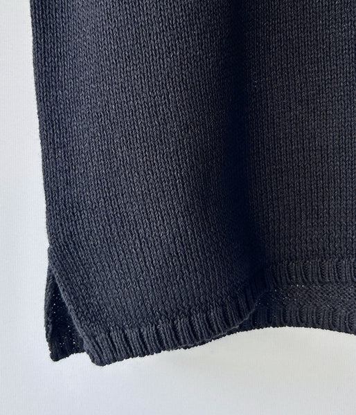 MHL./WA-SHI COTTON KNIT VEST WOMENS (DARK CHARCOAL)