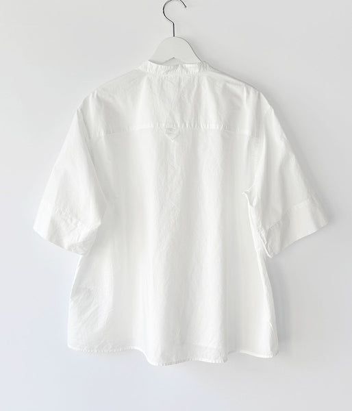 MHL./COTTON RAMIE POPLIN SS SHIRT WOMENS (WHITE)