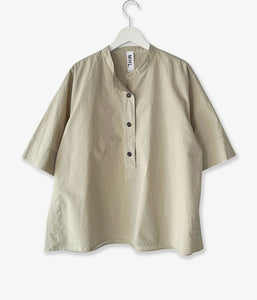 MHL./COTTON RAMIE POPLIN SS SHIRT WOMENS (PALE GREEN)