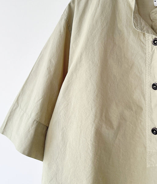 MHL./COTTON RAMIE POPLIN SS SHIRT WOMENS (PALE GREEN)