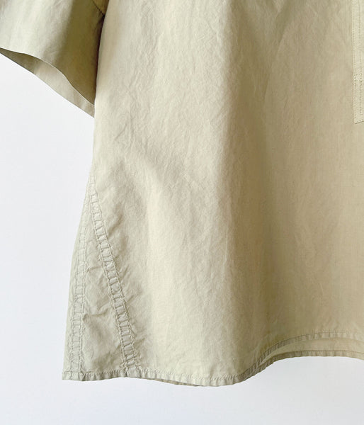 MHL./COTTON RAMIE POPLIN SS SHIRT WOMENS (PALE GREEN)