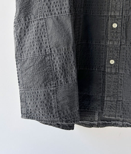 DESCENDANT/DISTRIBUTION PATCHWORK SS SHIRT PIGMENT DYE (GRAY)