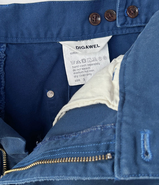 DIGAWEL/DOUBLE KNEE SHORTS (INDIGO)
