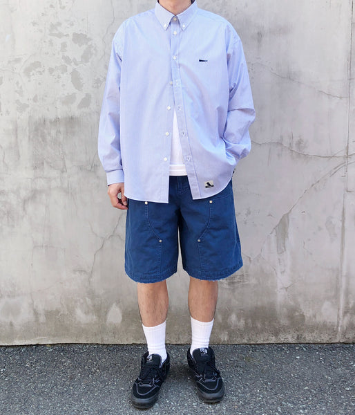 DIGAWEL/DOUBLE KNEE SHORTS (INDIGO)