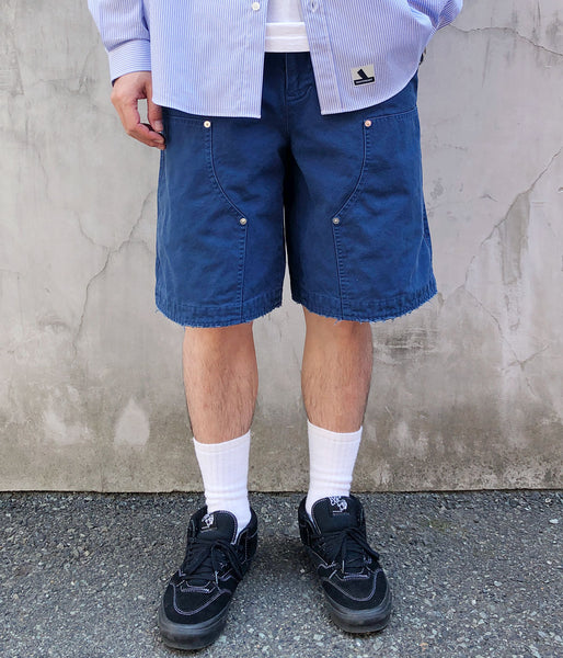 DIGAWEL/DOUBLE KNEE SHORTS (INDIGO)
