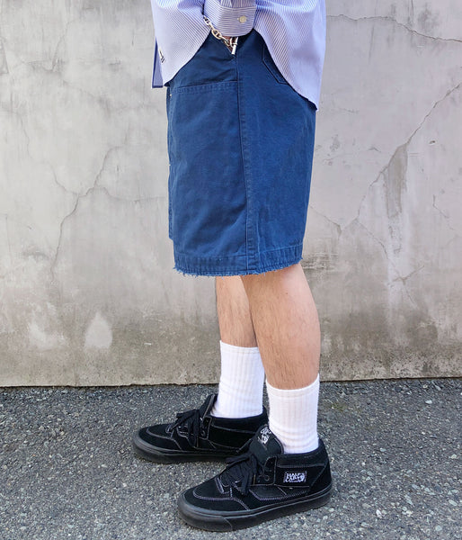 DIGAWEL/DOUBLE KNEE SHORTS (INDIGO)