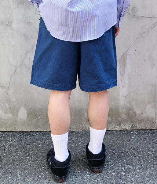 DIGAWEL/DOUBLE KNEE SHORTS (INDIGO)