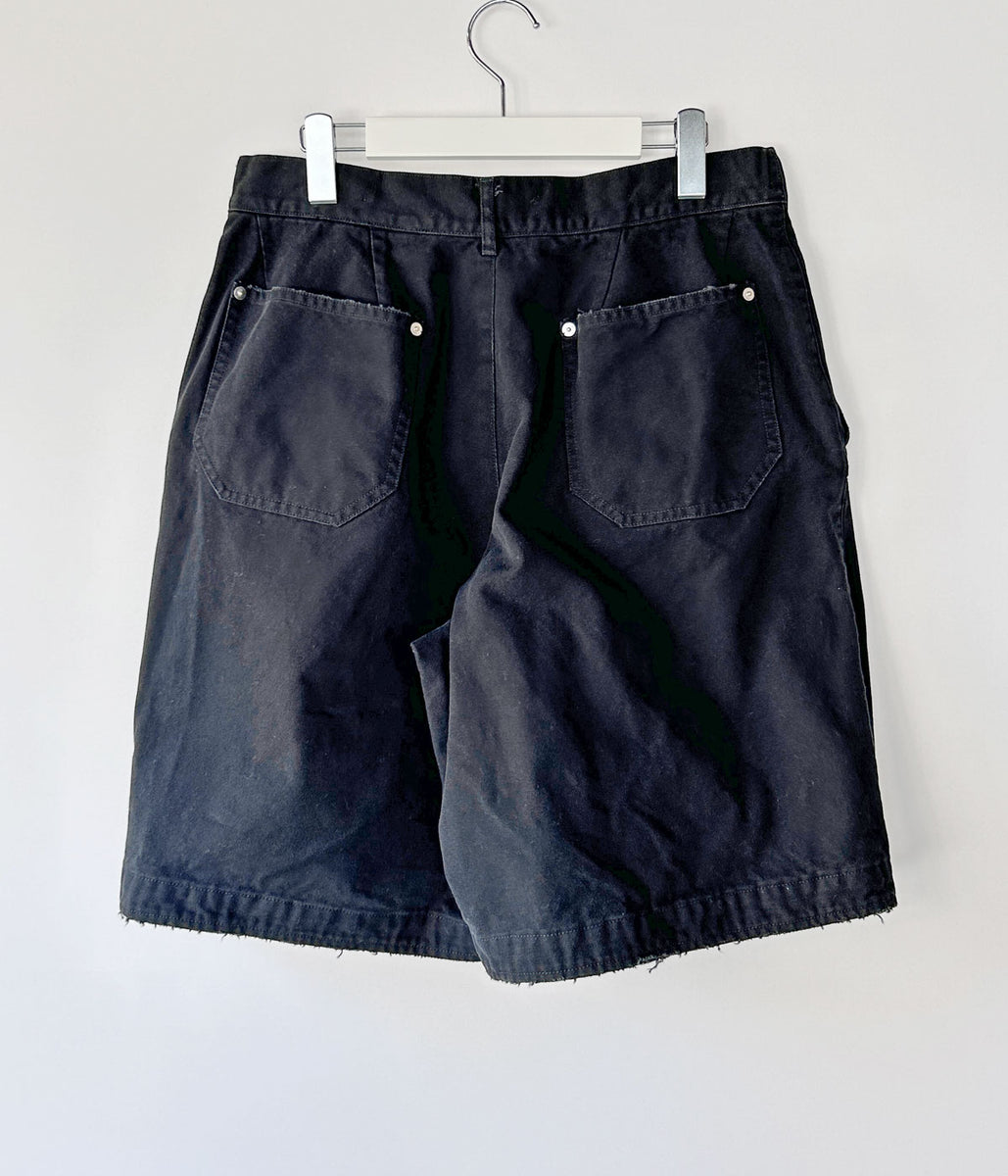 DIGAWEL/DOUBLE KNEE SHORTS (BLACK)