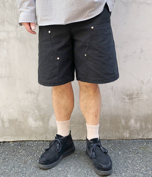 DIGAWEL/DOUBLE KNEE SHORTS (BLACK)