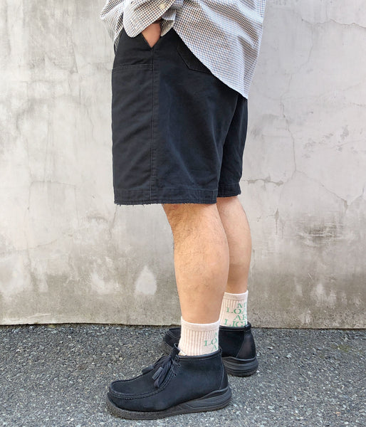 DIGAWEL/DOUBLE KNEE SHORTS (BLACK)