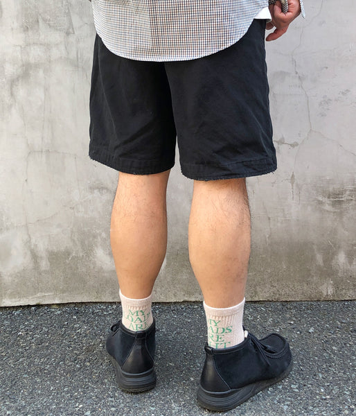 DIGAWEL/DOUBLE KNEE SHORTS (BLACK)