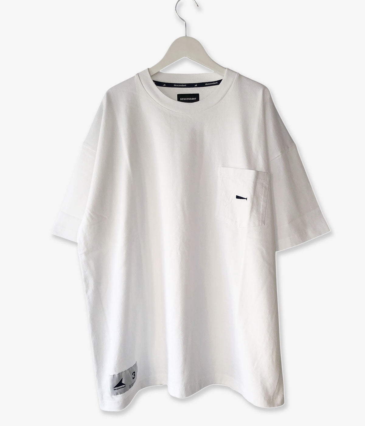 DESCENDANT/CACHALOT ORGANIC COTTON CROP SS (WHITE)