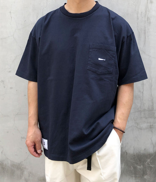 DESCENDANT/CACHALOT ORGANIC COTTON CROP SS (NAVY)