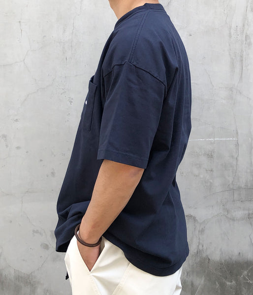 DESCENDANT/CACHALOT ORGANIC COTTON CROP SS (NAVY)