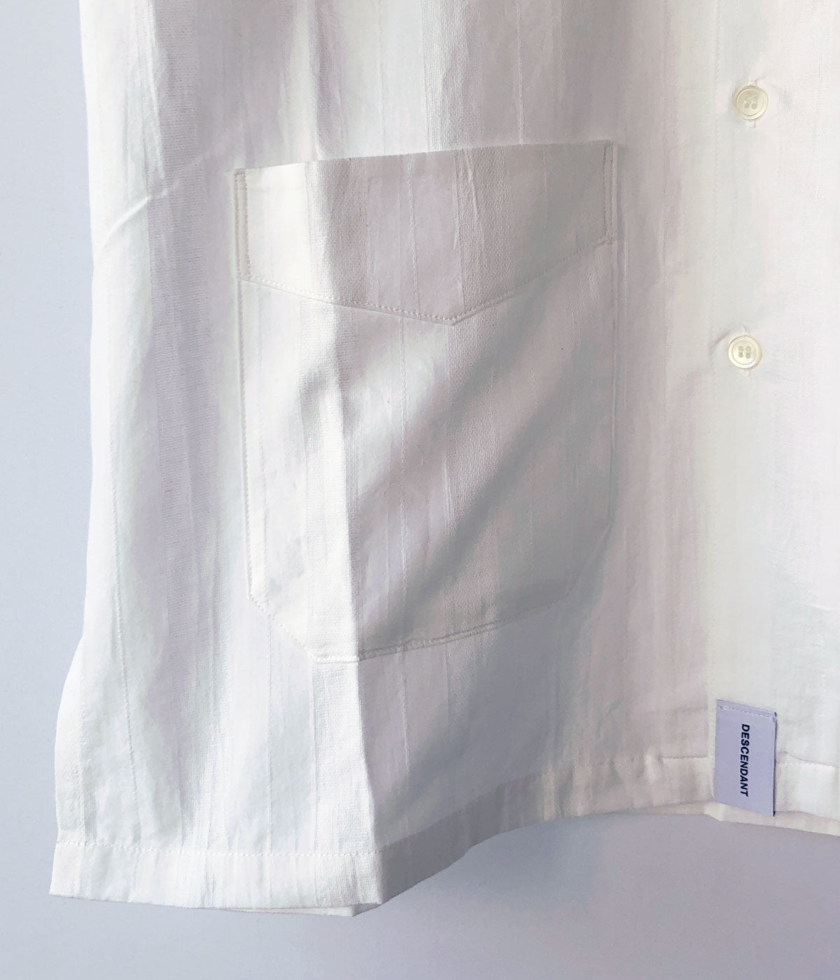【DESCENDANT】RIVERA CUBA SS シャツ ホワイト サイズ② DESCENDANT/RIVERA CUBA SS SHIRT (WHITE)