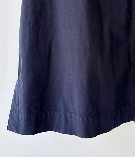 MHL./ORGANIC COTTON SHIRTING SHIRT (NAVY)