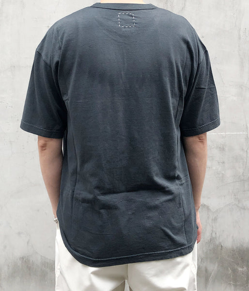 visvim/JUMBO TEE S/S DMGD (BLACK)