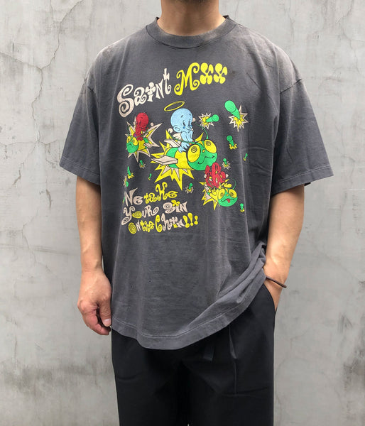 SAINT MICHAEL/SS TEE/SAINT MX6/BLACK