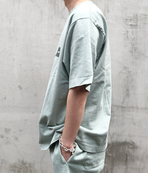 LQQK Studio/PIGMENT WASHED TEE (WASHED GREEN)