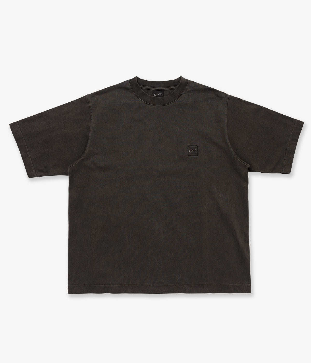 LQQK Studio/PIGMENT WASHED TEE (WASHED BLACK)