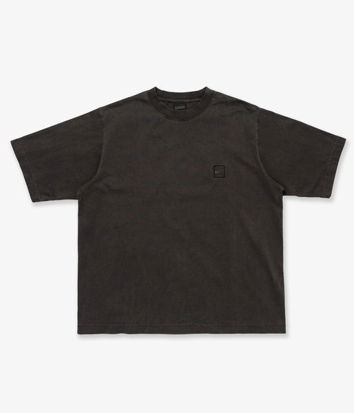 LQQK Studio/PIGMENT WASHED TEE (WASHED BLACK)