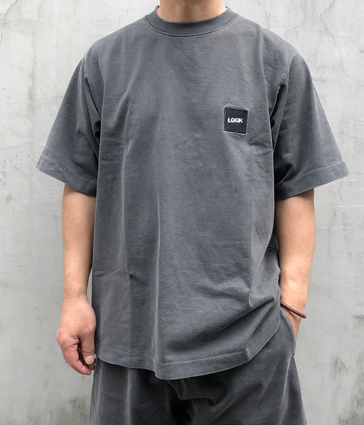 LQQK Studio/PIGMENT WASHED TEE (WASHED BLACK)