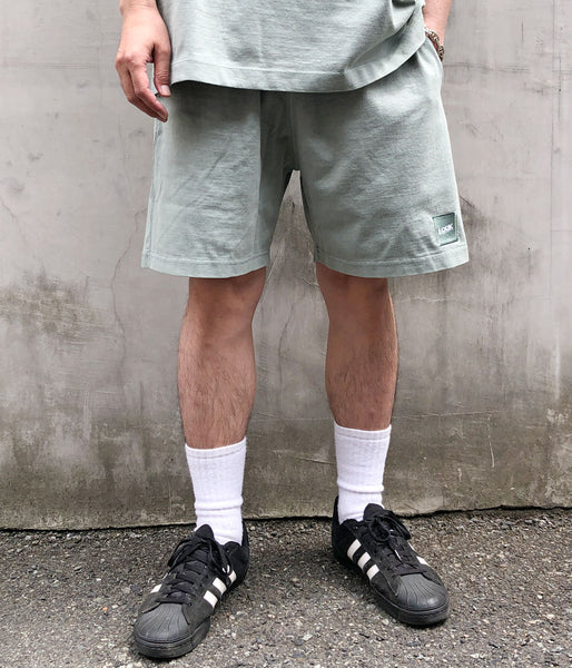 LQQK Studio/PIGMENT WASHED SHORTS (WASHED GREEN)
