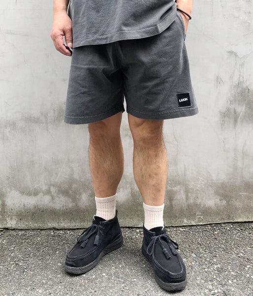 LQQK Studio/PIGMENT WASHED SHORTS (WASHED BLACK)