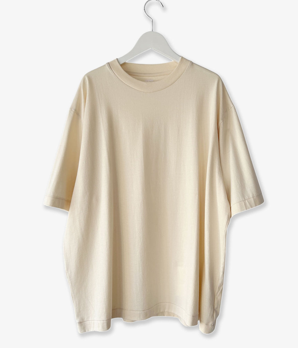 た*け様 blurhms ROOTSTOCK CHIC-AGO WIDE blurhms ROOTSTOCK/CHIC-AGO 88/12 Print Tee WIDE (HEATHER GREY)