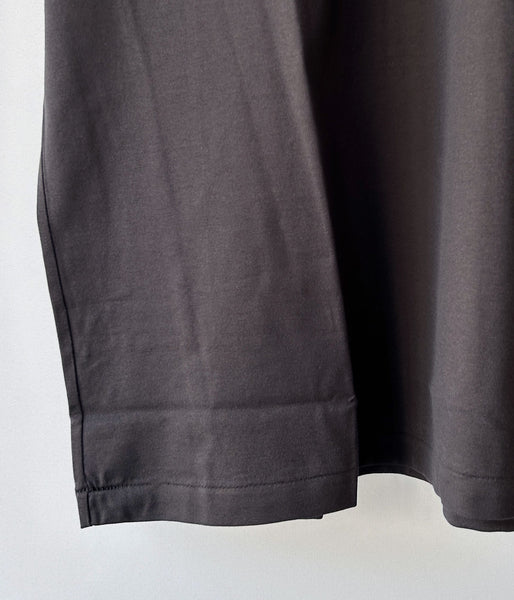 INTERIM/ HIGH GAUGE SUVIN JERSEY S/S TEE (SMOKE BLACK)