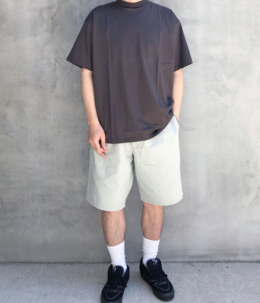 INTERIM/ HIGH GAUGE SUVIN JERSEY S/S TEE (SMOKE BLACK)
