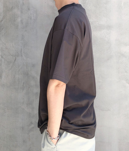 INTERIM/ HIGH GAUGE SUVIN JERSEY S/S TEE (SMOKE BLACK)
