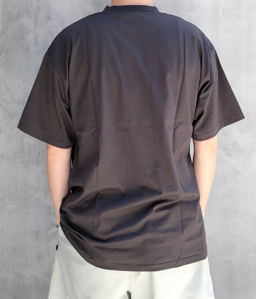 INTERIM/ HIGH GAUGE SUVIN JERSEY S/S TEE (SMOKE BLACK)