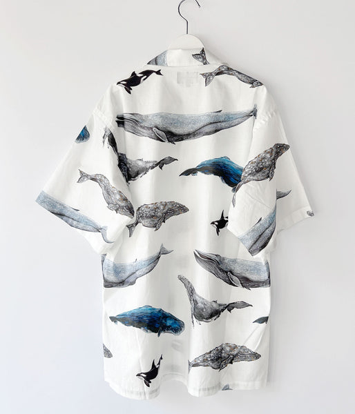 DESCENDANT/SEAFARERS TEXTILE SS SHIRT (WHITE)