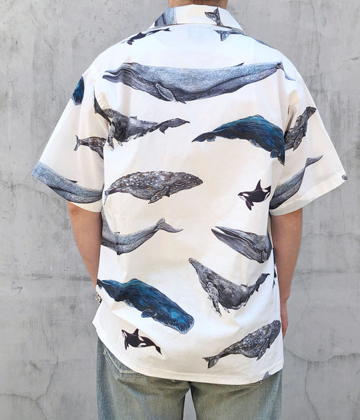DESCENDANT/SEAFARERS TEXTILE SS SHIRT (WHITE)