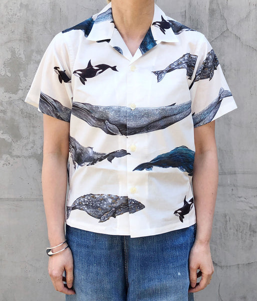DESCENDANT/SEAFARERS TEXTILE SS SHIRT (WHITE)