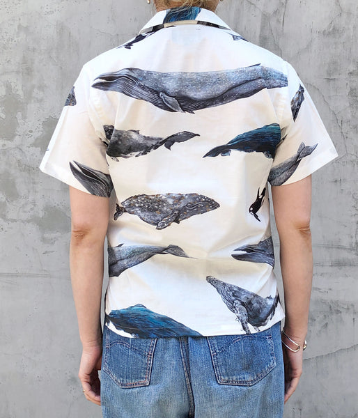 DESCENDANT/SEAFARERS TEXTILE SS SHIRT (WHITE)