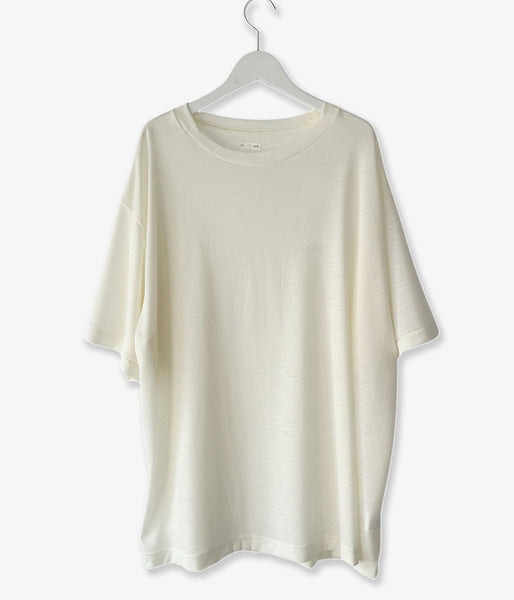 holk/WOOL S/S TSHIRT (WHITE)
