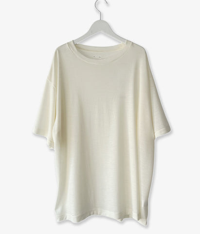 holk/WOOL S/S TSHIRT (WHITE)