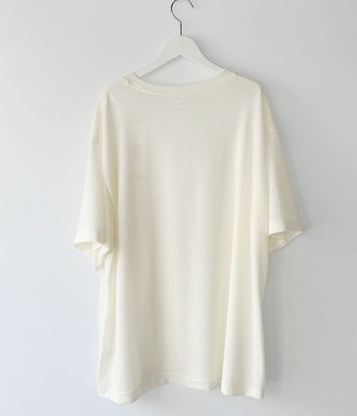 holk/WOOL S/S TSHIRT (WHITE)