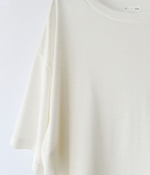 holk/WOOL S/S TSHIRT (WHITE)